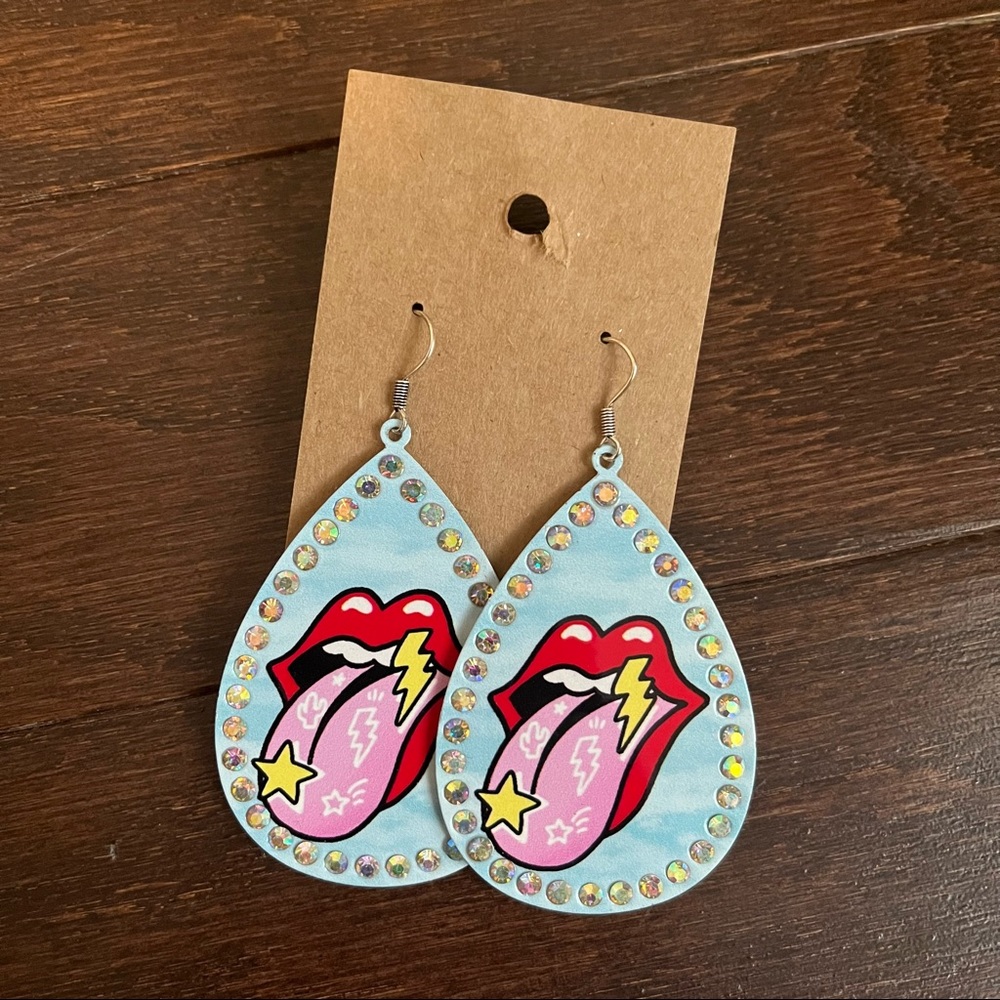 Electric Lip Earrings